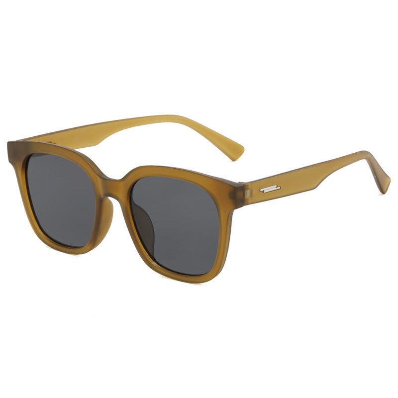 Damen Sonnenbrille mit modernem, eckigem Kunststoffrahmen Brehn