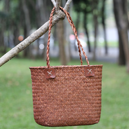 Damen Strapazierfähige Basttasche Brehn