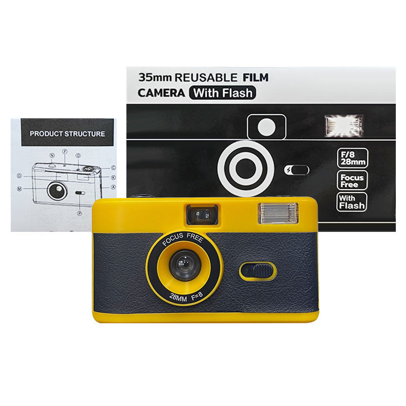 Wiederverwendbare Filmkamera mit Blitz Brehn