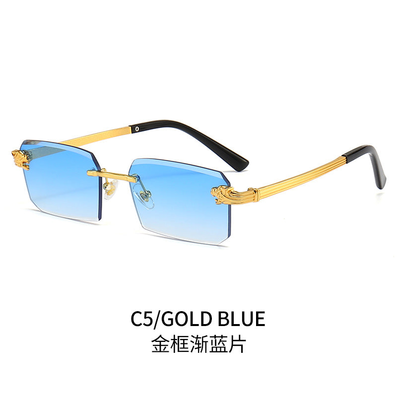 Damen Modische Sonnenbrille mit facettiertem Rahmen und luxuriösen Akzenten Brehn