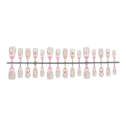 Blumenmuster Press-On Nail Set