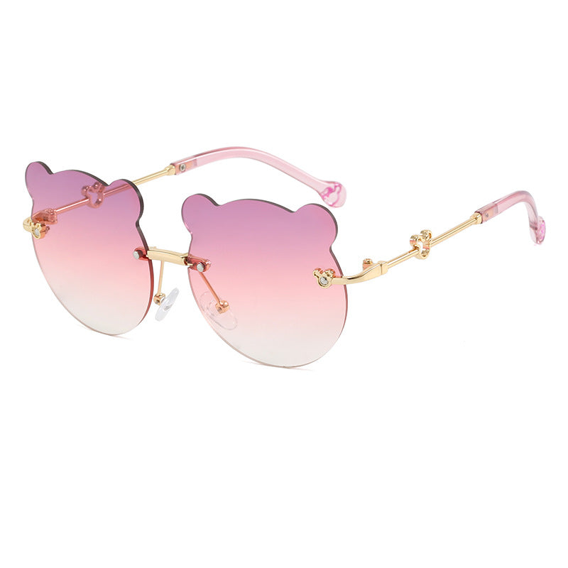 Damen verspielte Sonnenbrille mit niedlichem Bärenmotiv Brehn