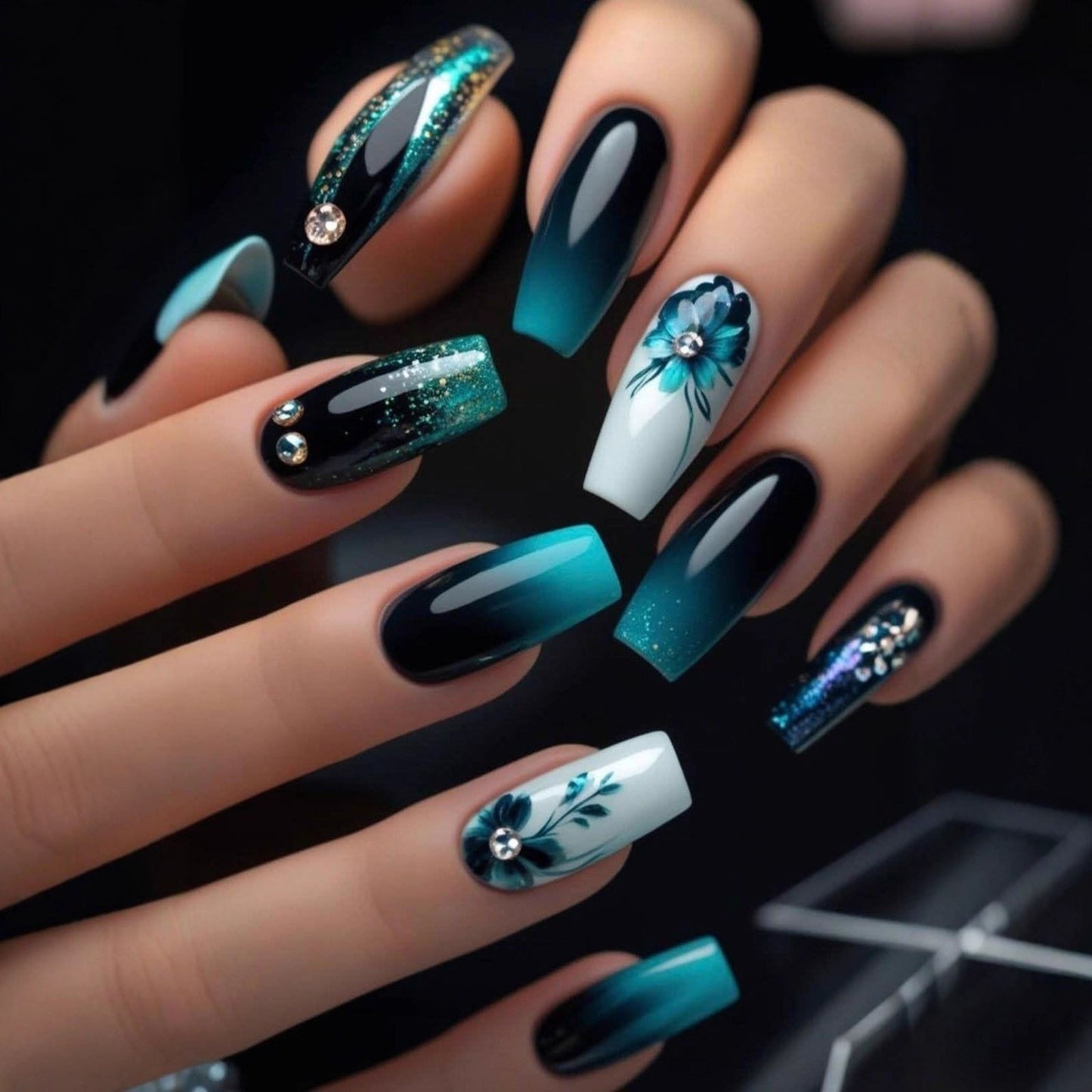 Kunstvolle 3D Nagelkunst Brehn