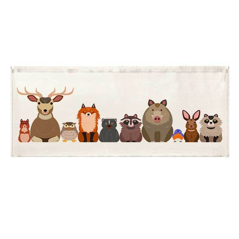 Illustrierte Panda-Familie Leinwand Wandkunst für das Kinderzimmer