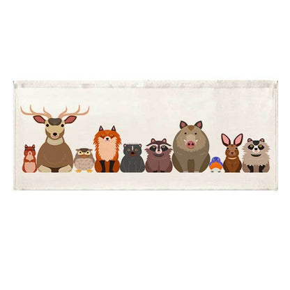 Illustrierte Panda-Familie Leinwand Wandkunst für das Kinderzimmer