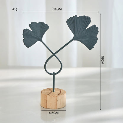 Dekorative Ginkgo Blatt Skulptur