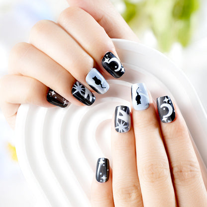 Künstlerisches Themen-Press-On-Nagelset Brehn