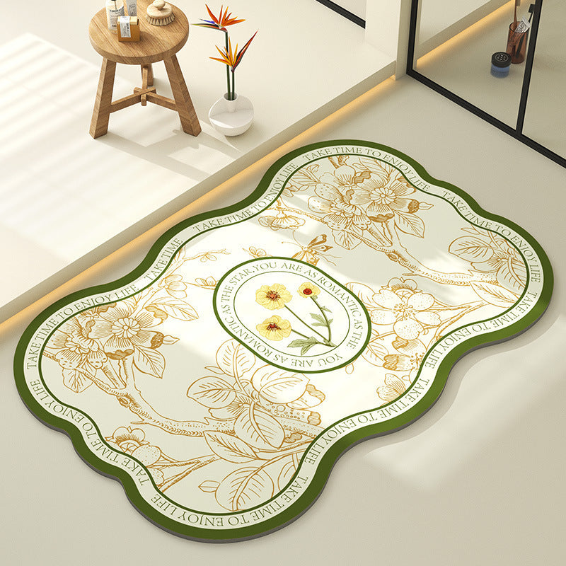 Dekorative Blumen Teppich