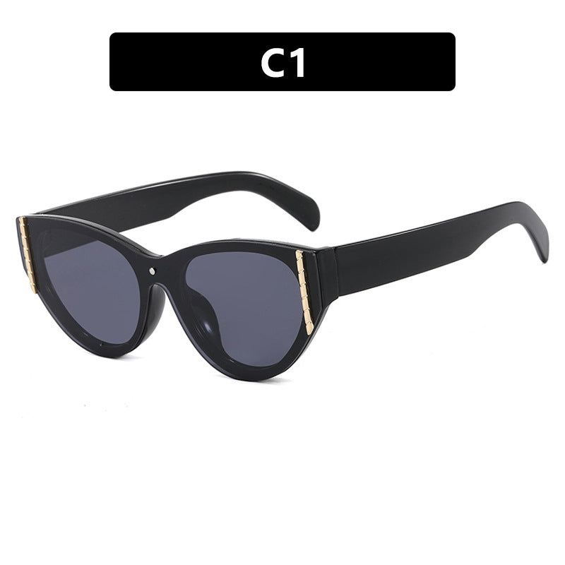 Damen trendige Sonnenbrille mit elegantem Katzenaugen-Design und hochwertigem Rahmen Brehn