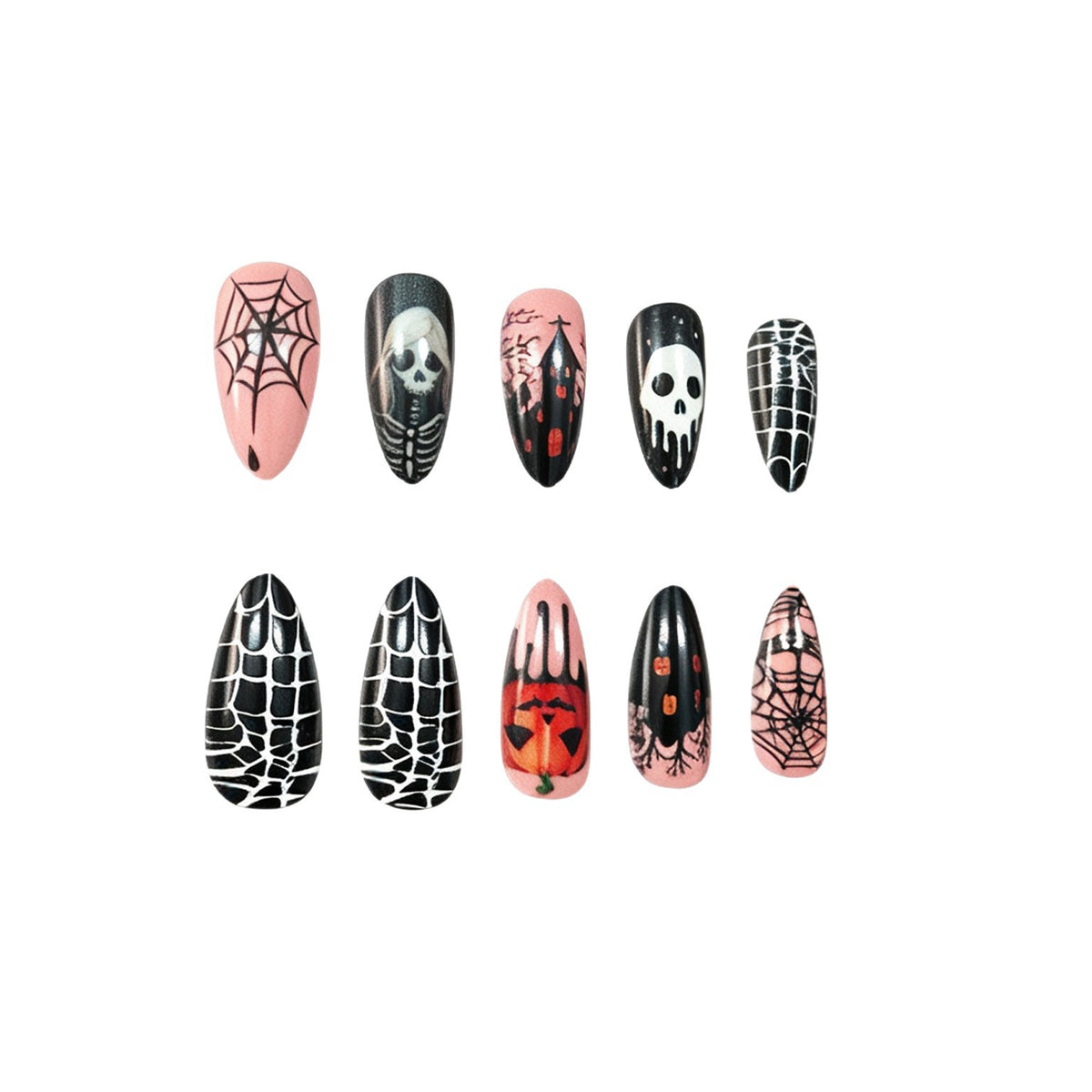 Themenbezogene Halloween Nagelkunst Brehn