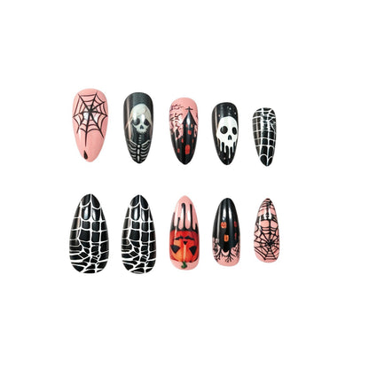 Themenbezogene Halloween Nagelkunst Brehn