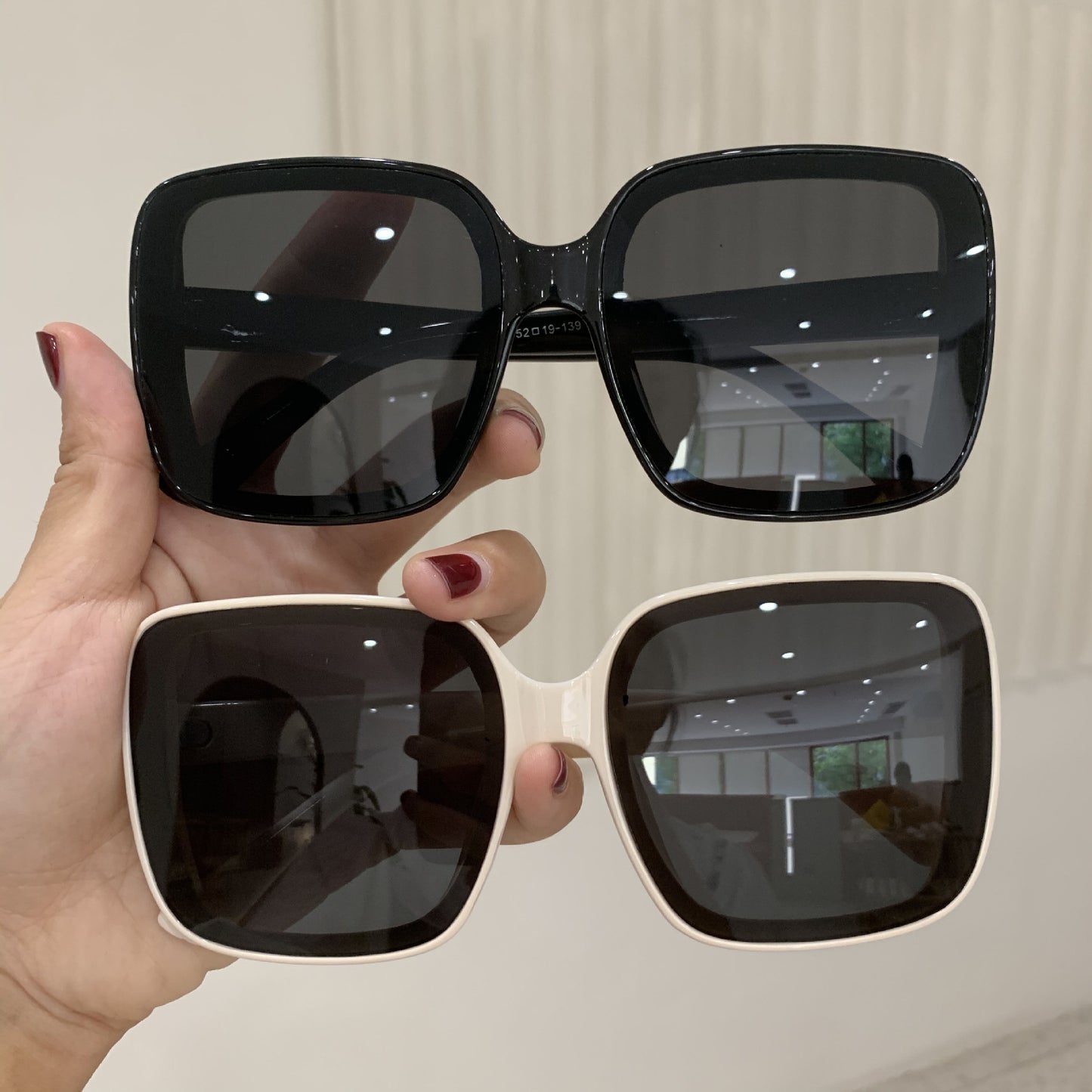 Damen moderne quadratische Sonnenbrille Brehn