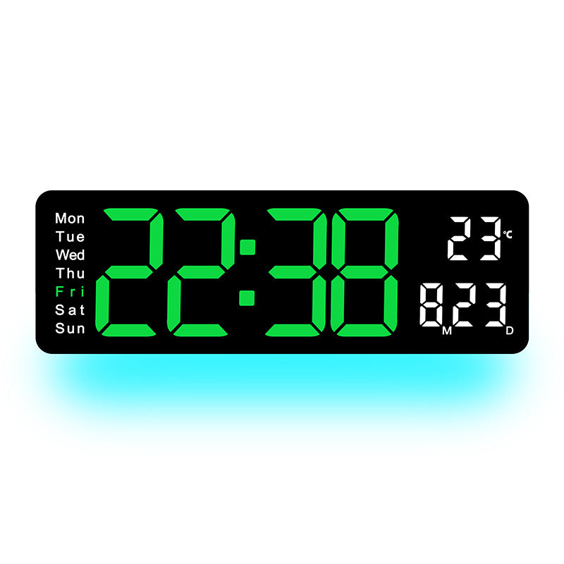 Digitaler LED-Wecker mit Temperatur- und Wochentagsanzeige Brehn