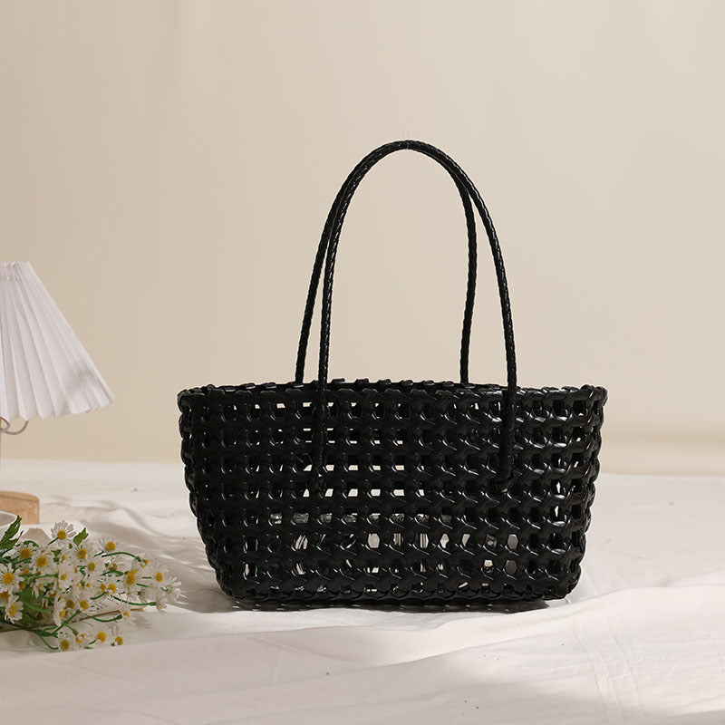 Geflochtene Basttrage Tasche Brehn