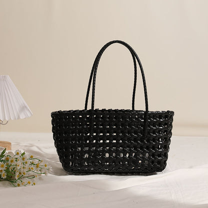 Geflochtene Basttrage Tasche Brehn