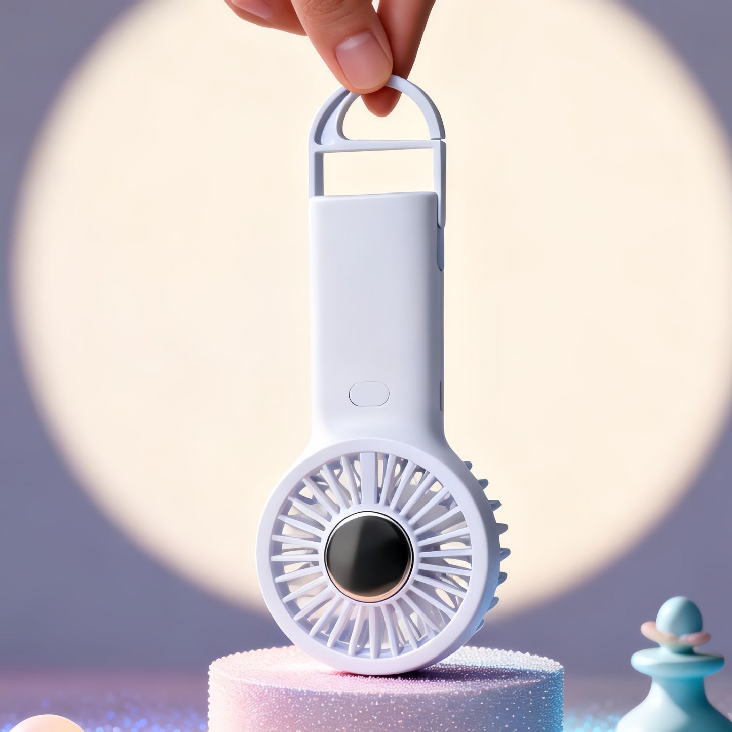 Damen tragbarer USB-Handventilator mit Haarschutzfunktion Brehn