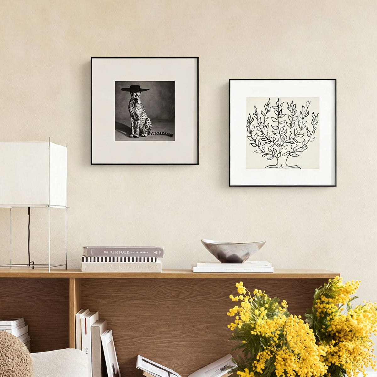 Elegante Wandkunst für Wohnräume