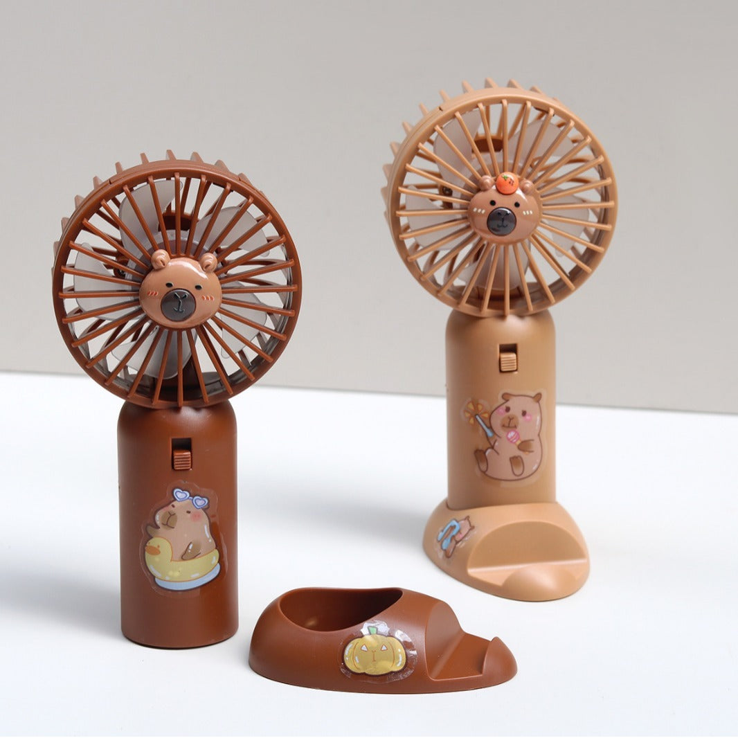 Unisex Tragbarer Mini-Lüfter im niedlichen Bären-Design Brehn