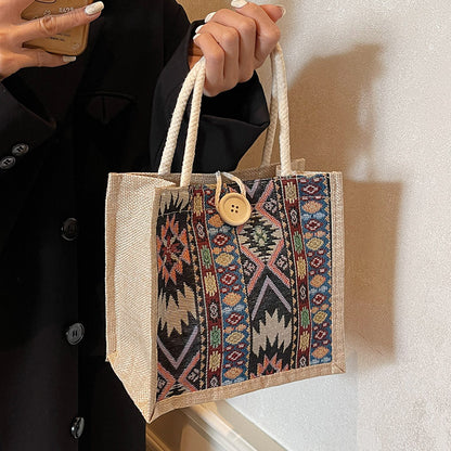 Bohemian geometrisches Muster Tote Bag