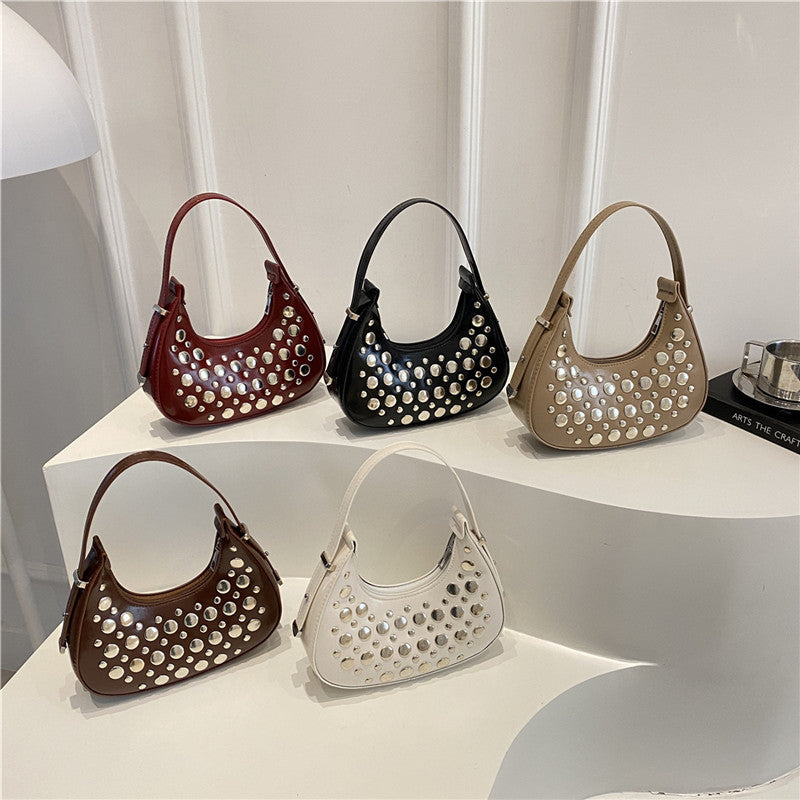 Nietenleder Hobo Tasche Brehn