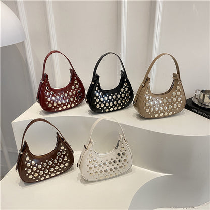 Nietenleder Hobo Tasche Brehn