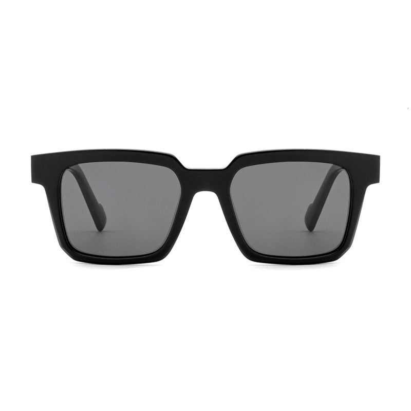 Damen modische quadratische Sonnenbrille mit breitem Rahmen Brehn