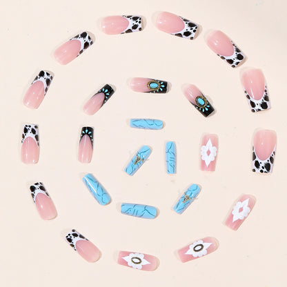 Bohemian Floral Nagelkunst Erweiterungen Brehn