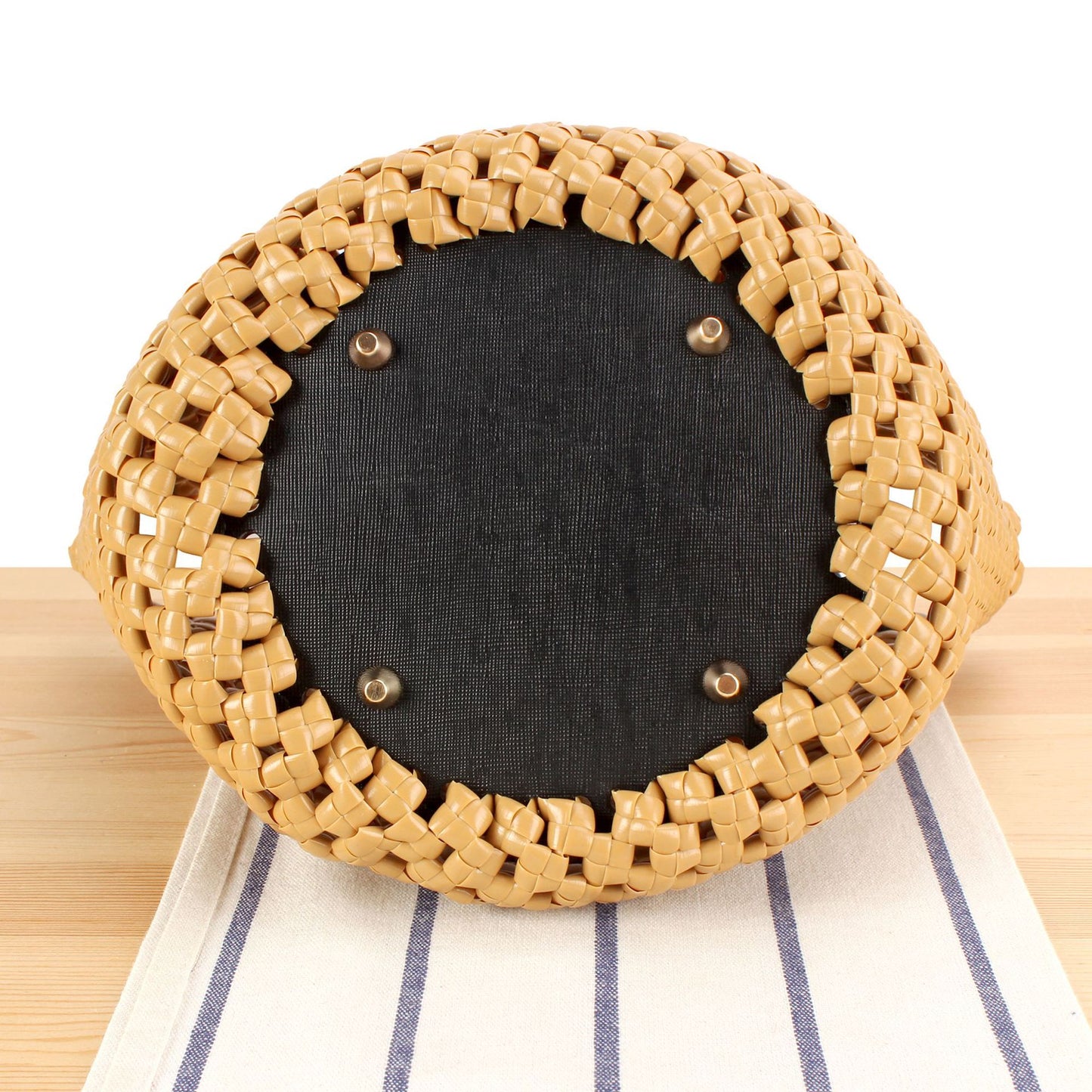Korbtasche mit Hochwertigem Kunstledergriff Brehn