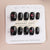 Herz Muster Druck-on-Nagelset Brehn