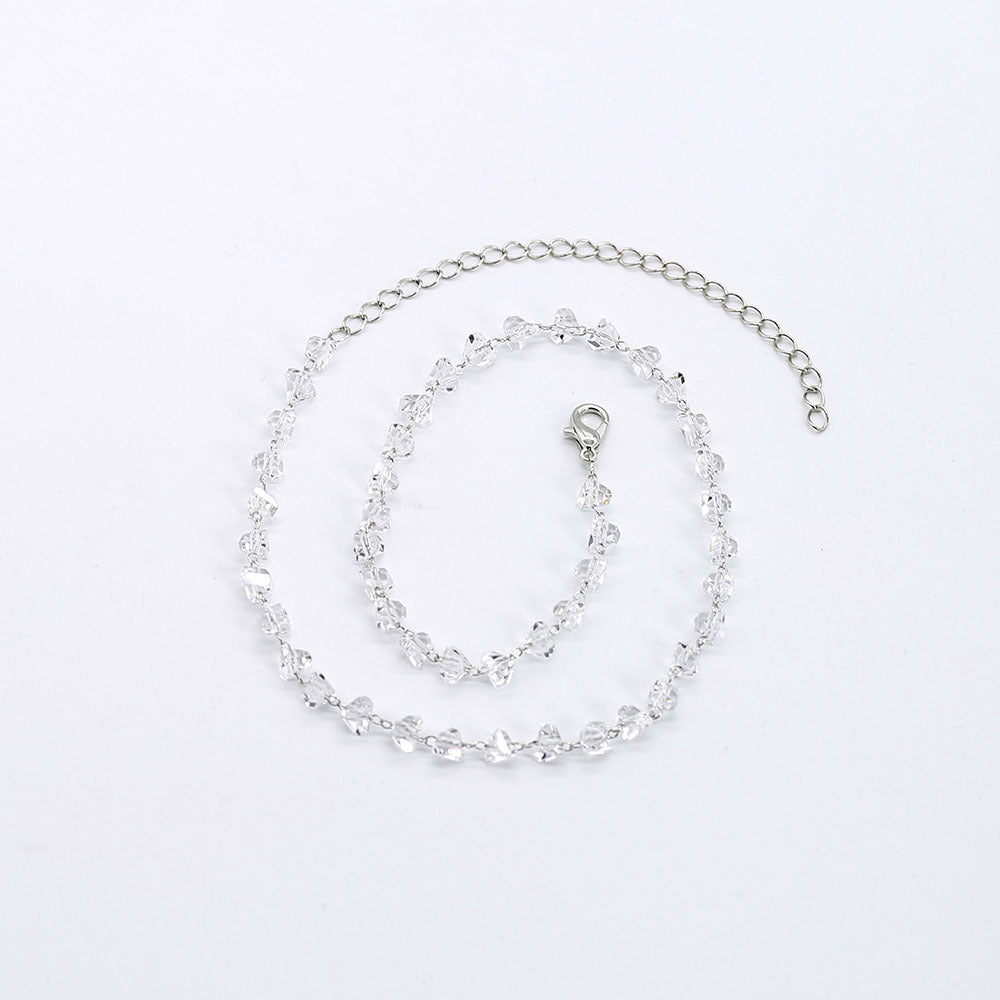 Elegante Kristall Brillen Kette Brehn