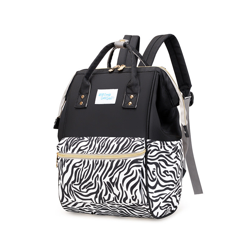 Trendiger Tierdruck Wickelrucksack Brehn
