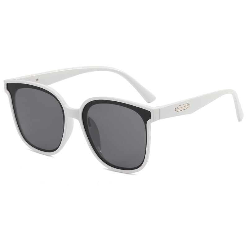 Damen modische oversized Sonnenbrille mit kombiniertem Rahmen Brehn