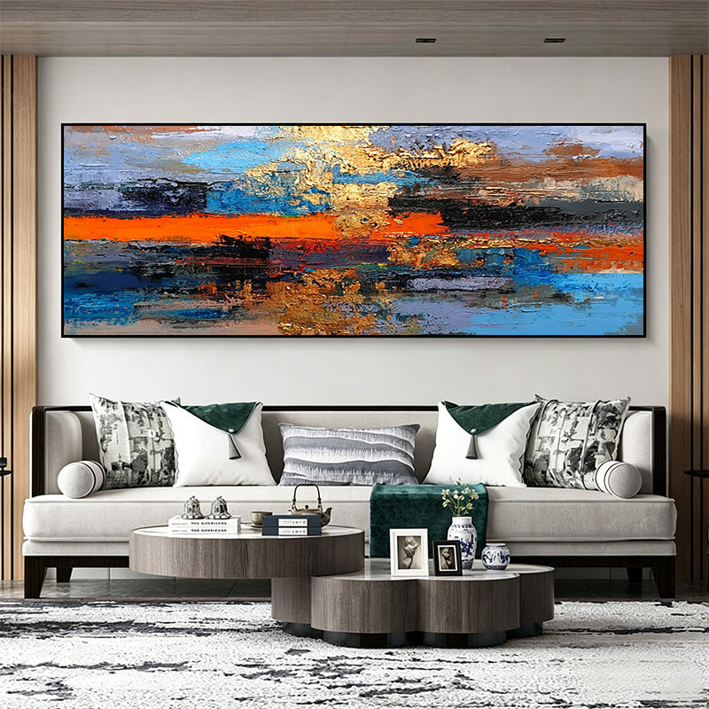 Abstrakte expressionistische Leinwandkunst für das Wohnzimmer