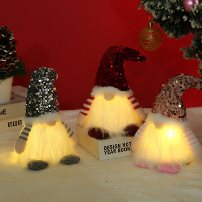 Dekorativer Weihnachtsgnom mit Beleuchtung Brehn