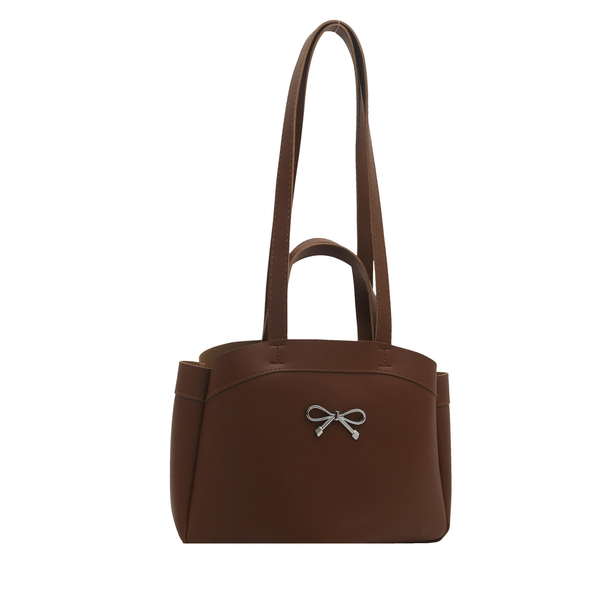 Elegante Bogen-Akzent Handheld Tote Bag Brehn