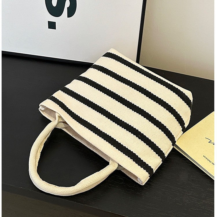 WoGestreifte Canvas Tote Bag Brehn