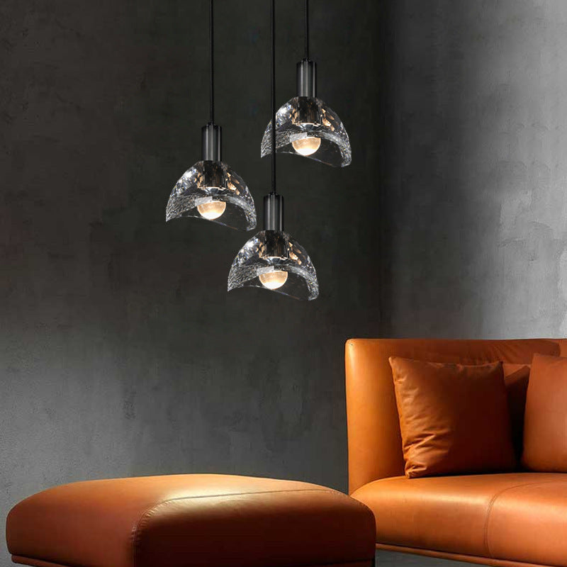 Moderne Kristallglas Pendelleuchte