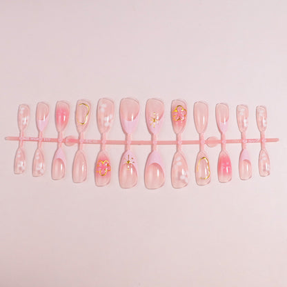 Premium Press-On Nail Set mit dekorativen Akzenten Brehn