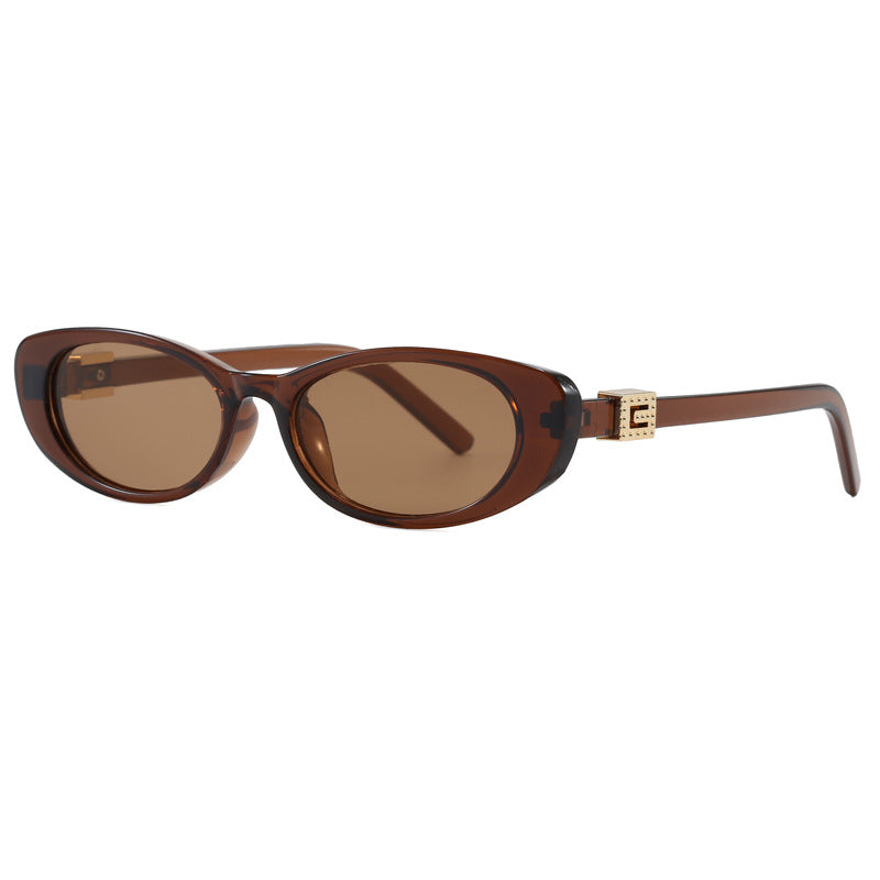 Damen Cat-Eye Sonnenbrille mit stilvollem Rahmen und luxuriösen Akzenten Brehn