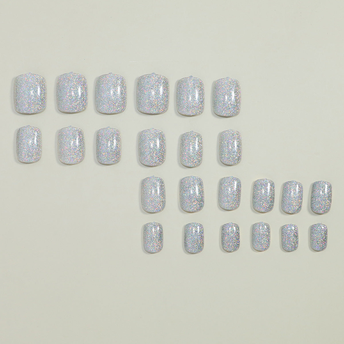 Glitzernde Press-On-Nagelspitzen Brehn
