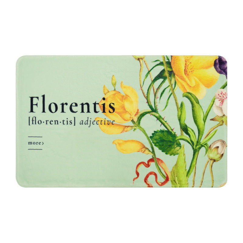 Florale-dekorative Badezimmermatte Brehn