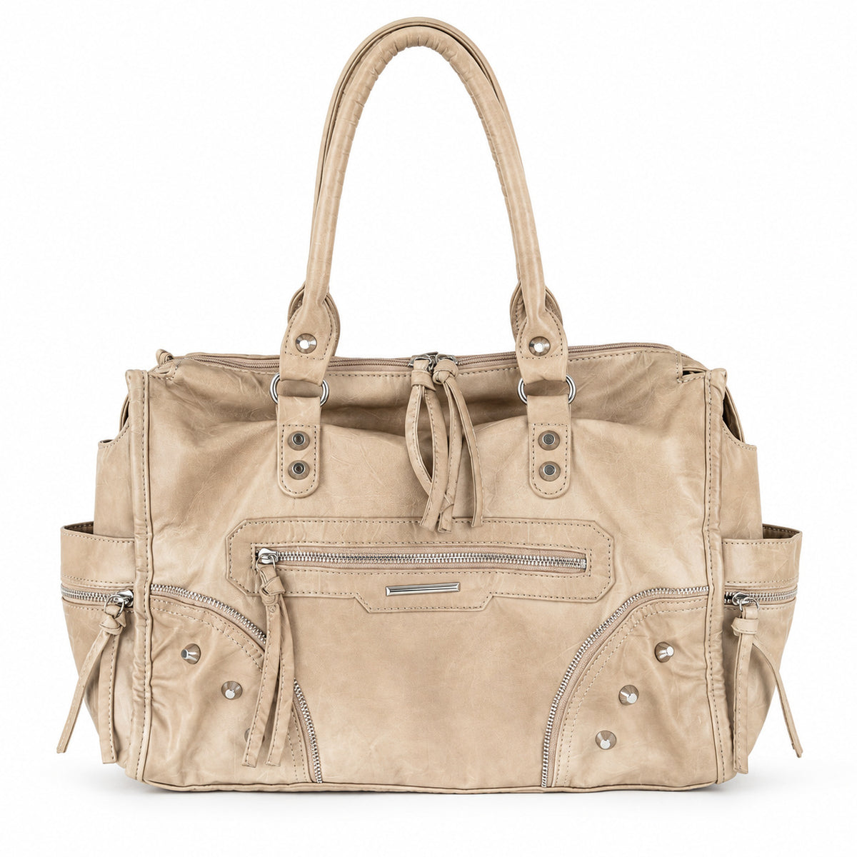 Multi-Pocket Vintage Leder Tasche
