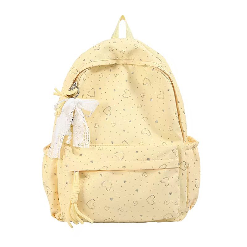 Rucksack mit Verspieltem Herzmotiv und Praktischen Fächern Brehn