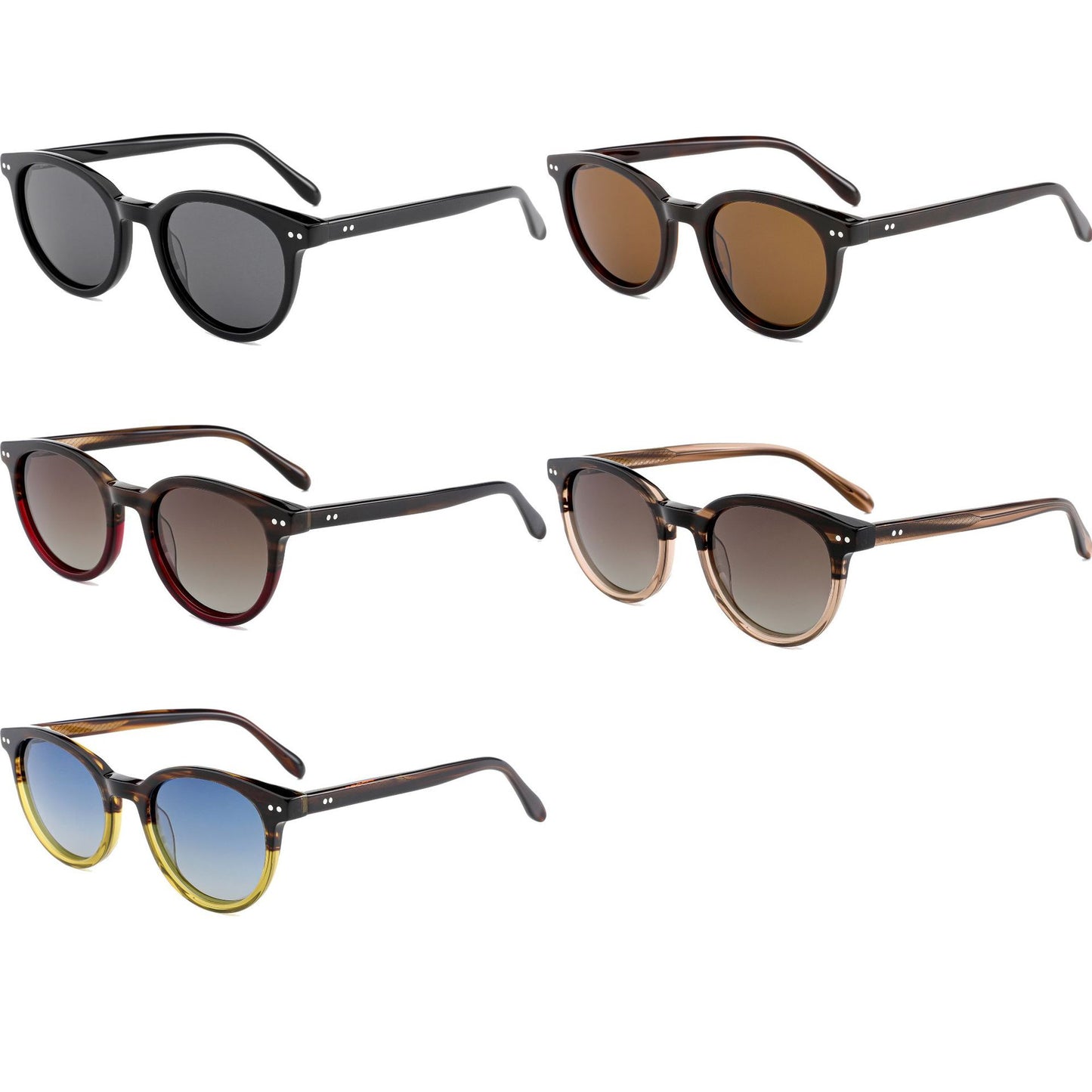 Damen stilvolle Rundschnitt-Sonnenbrille Brehn