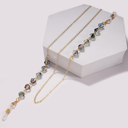 Elegante kristallbesetzte Brillen Kette Brehn