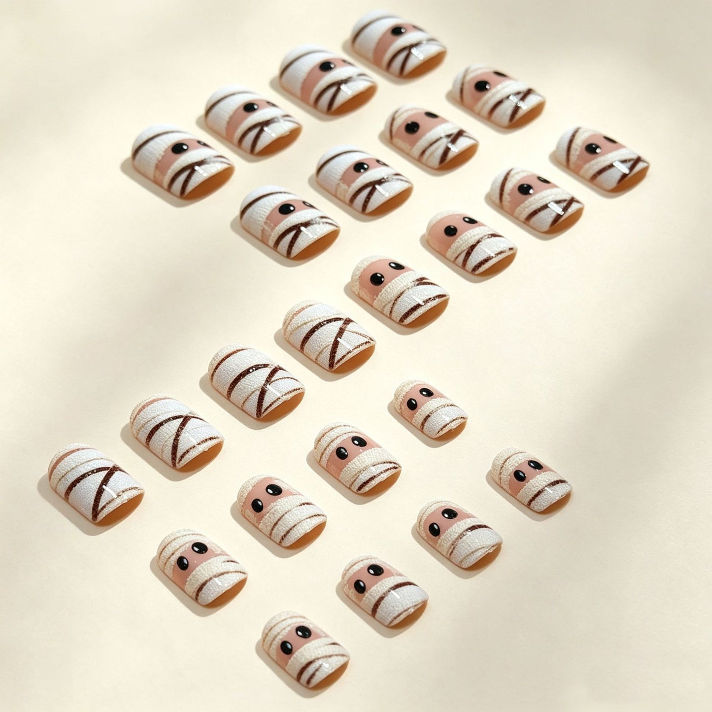 Halloween Themed Press-On Nail Design Brehn