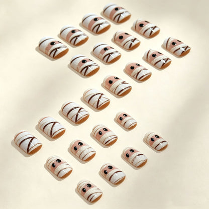 Halloween Themed Press-On Nail Design Brehn
