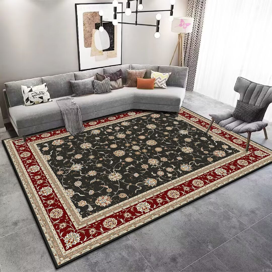 Vintage Floral Patterned Area Rug Brehn