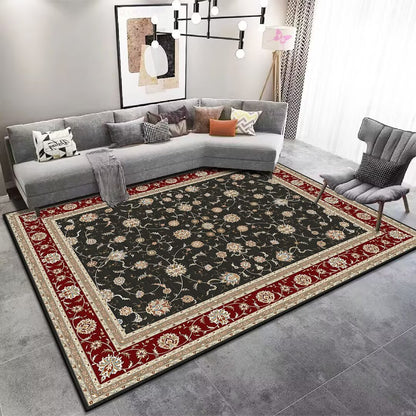 Vintage Floral Patterned Area Rug Brehn