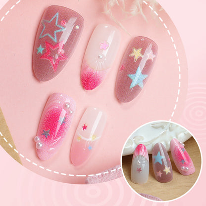 Sternenförmige schicke Press-On Nail Art
